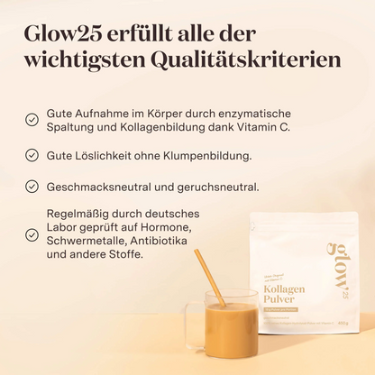 Kollagen Pulver: Deutschlands Nr. 1 mit Vitamin C  (450g）